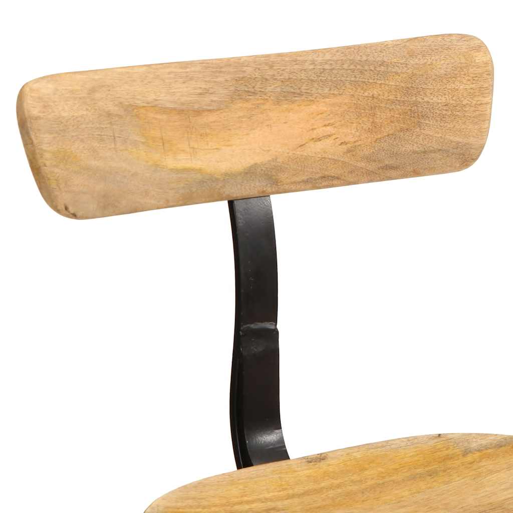 Barhocker 2 Stk. 49x43x79 cm Mango Massivholz
