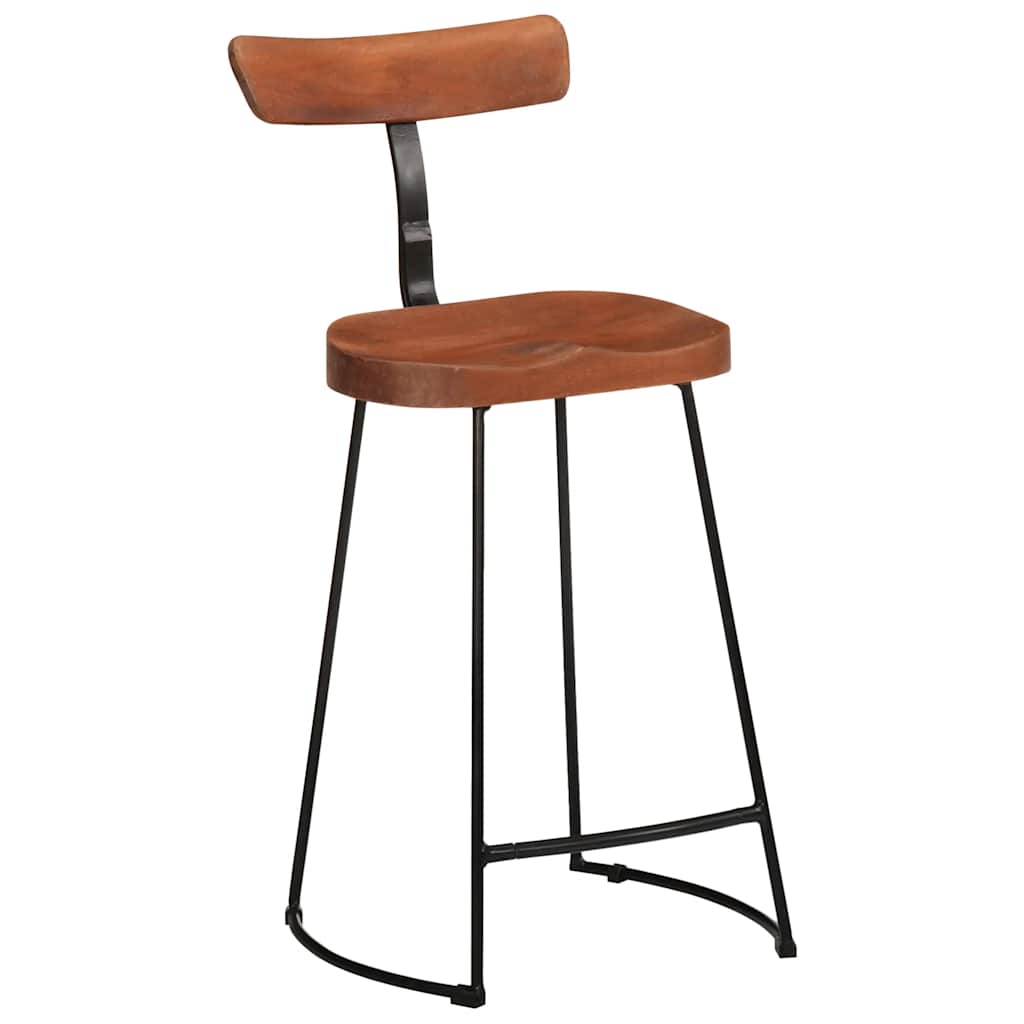 Barhocker 2 Stk. 49x43x88 cm Mango Massivholz