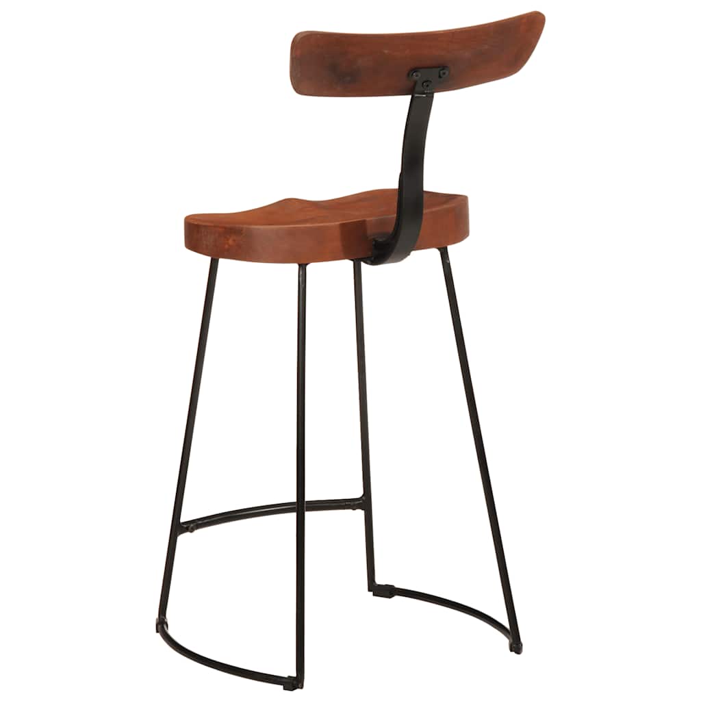 Barhocker 2 Stk. 49x43x88 cm Mango Massivholz