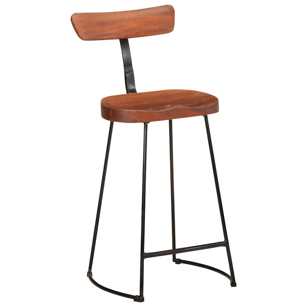 Barhocker 2 Stk. 49x43x88 cm Mango Massivholz