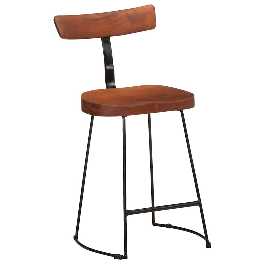 Barhocker 2 Stk. 49x43x79 cm Mango Massivholz
