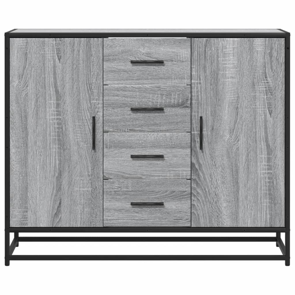Sideboard Grey Sonoma 92x35x76 cm wood material