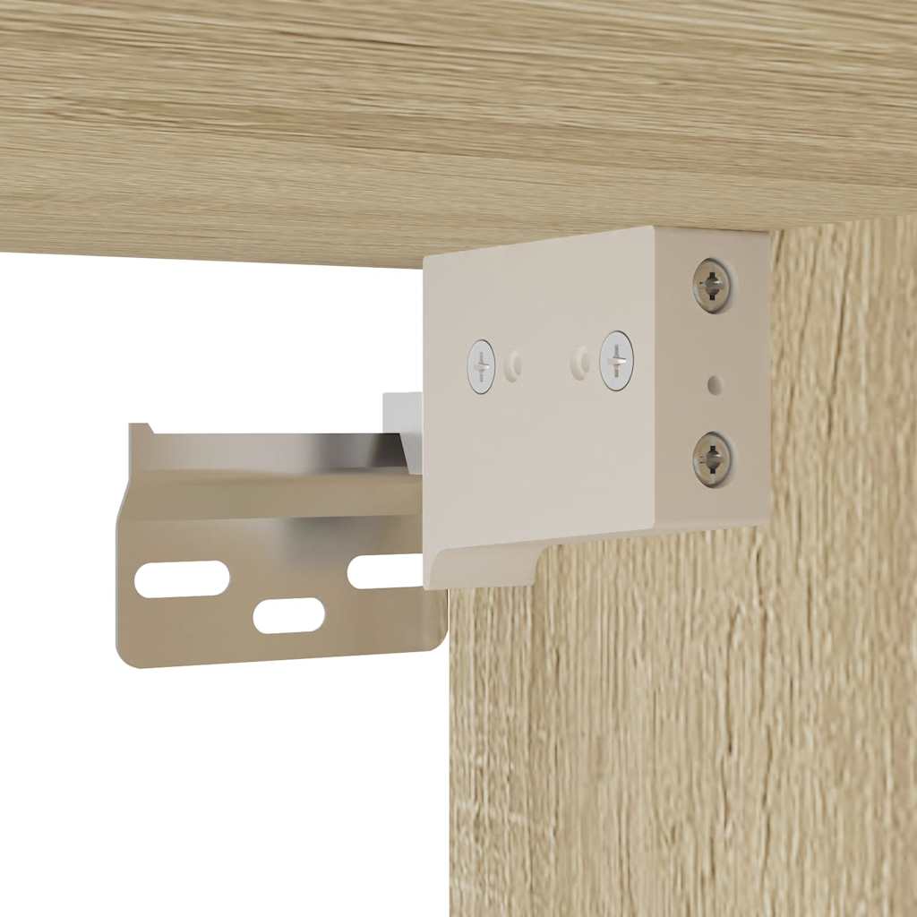 3-piece bathroom furniture set Sonoma oak wood-based material
