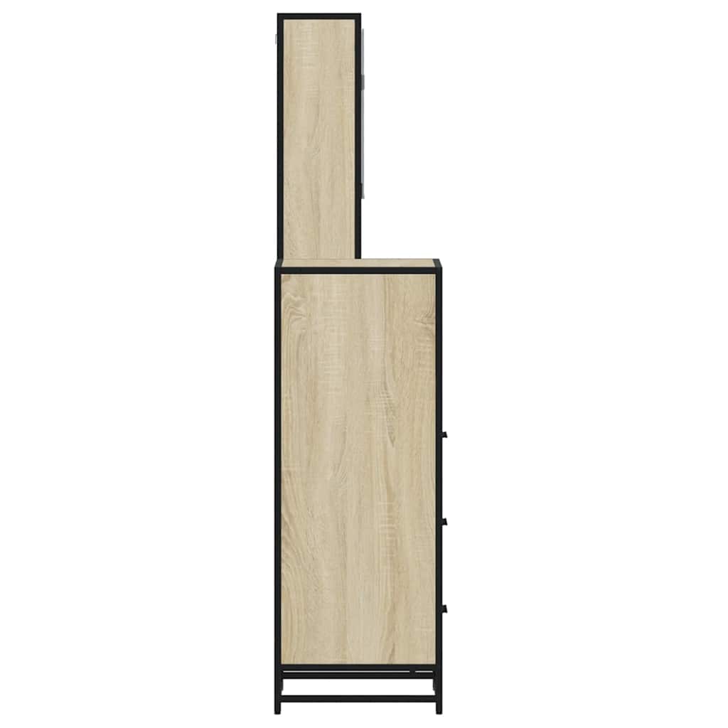 3-piece bathroom furniture set Sonoma oak wood-based material