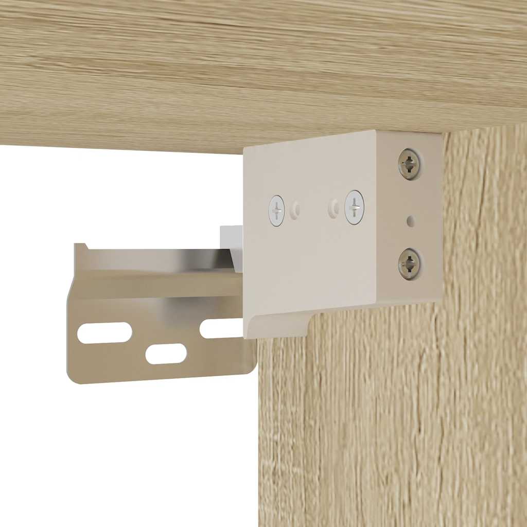 4-piece bathroom furniture set Sonoma oak wood-based material