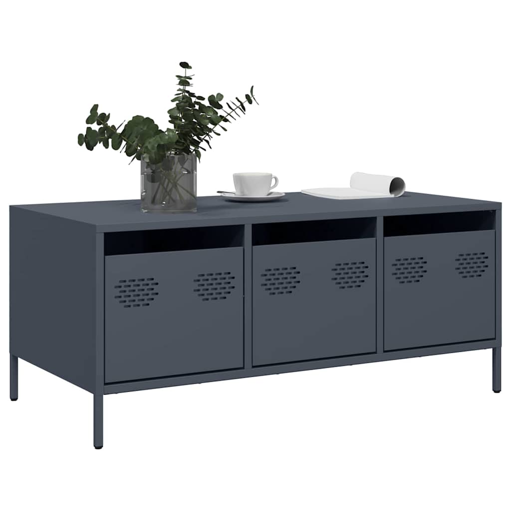 Coffee Table Anthracite 101.5x50x43.5 cm Cold-rolled steel