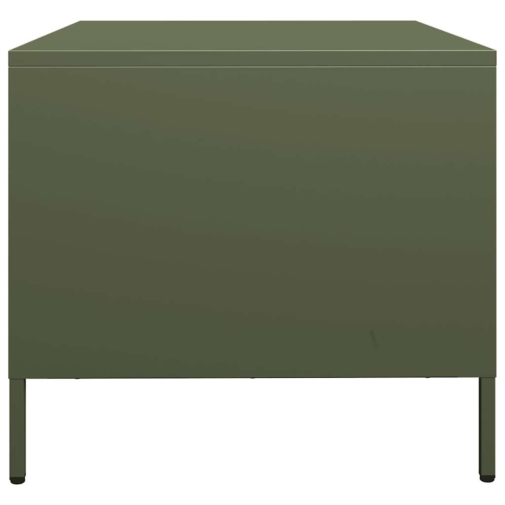 Coffee Table Olive Green 101.5x50x43.5 cm Cold-rolled steel
