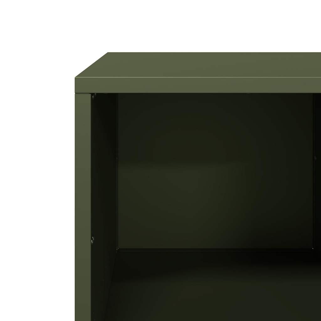 Coffee Table Olive Green 101.5x50x43.5 cm Cold-rolled steel