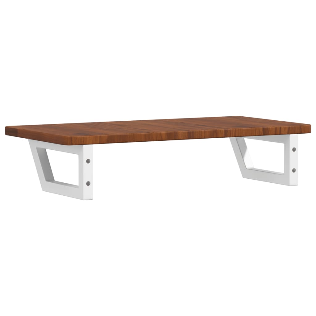 Vanity top with bracket steel and solid oak