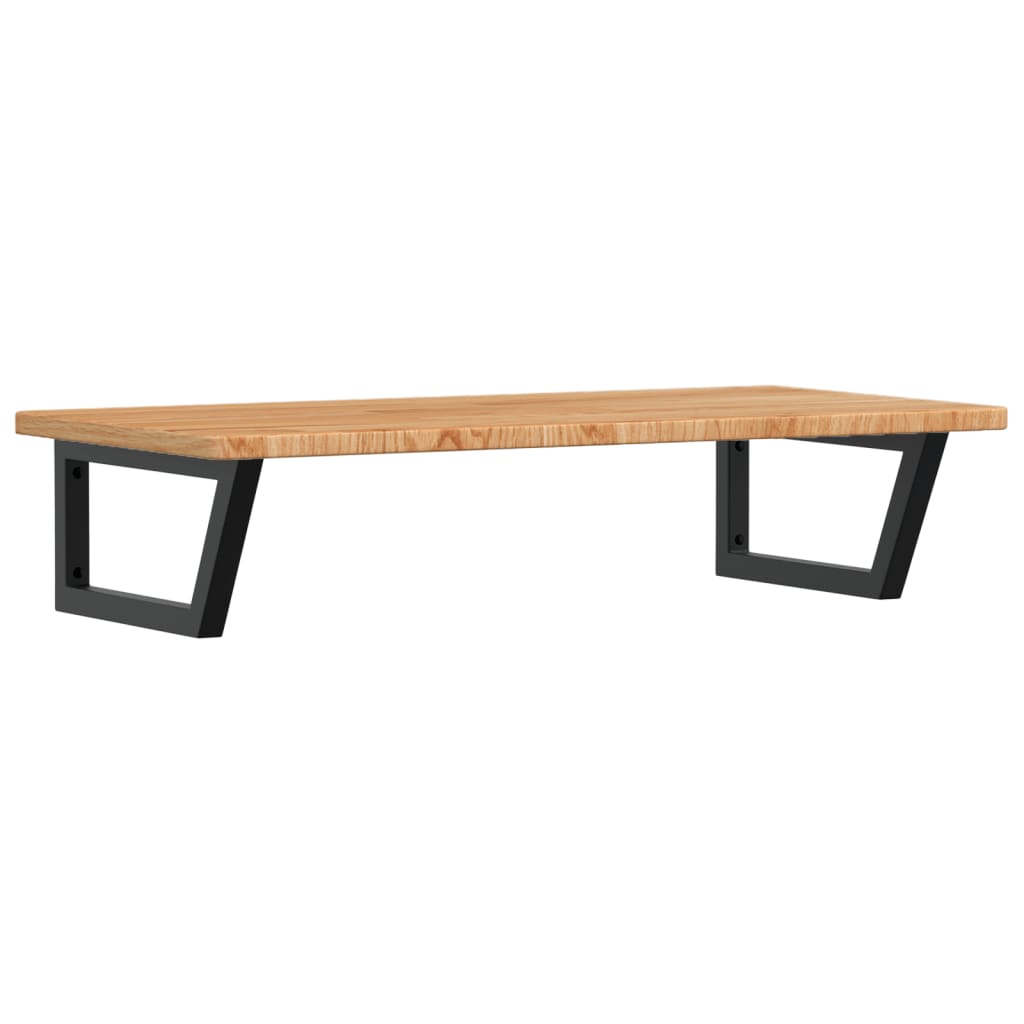 Vanity top with bracket steel and solid oak