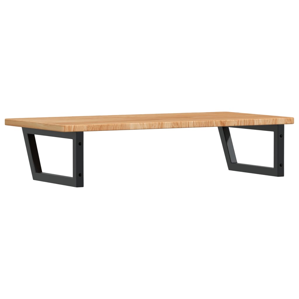 Vanity top with bracket steel and solid oak
