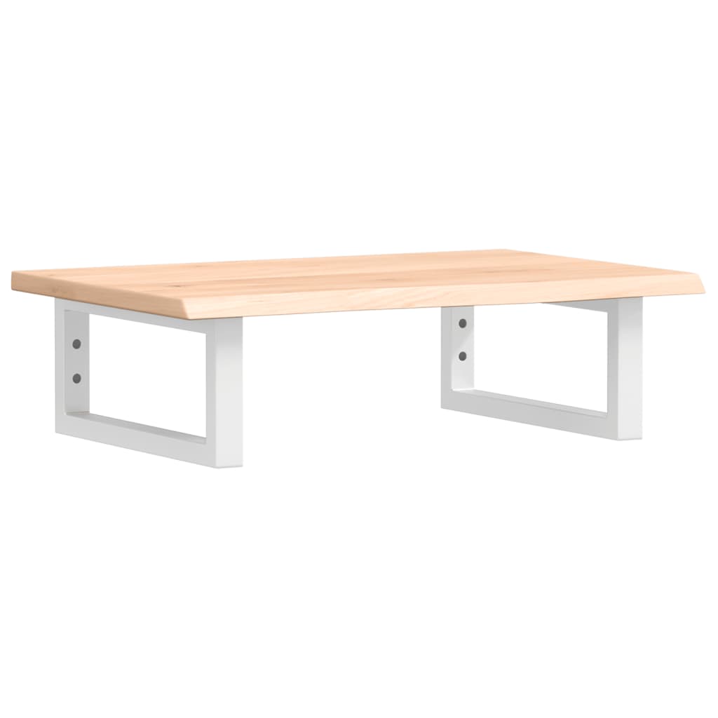 Vanity top with bracket steel and solid oak