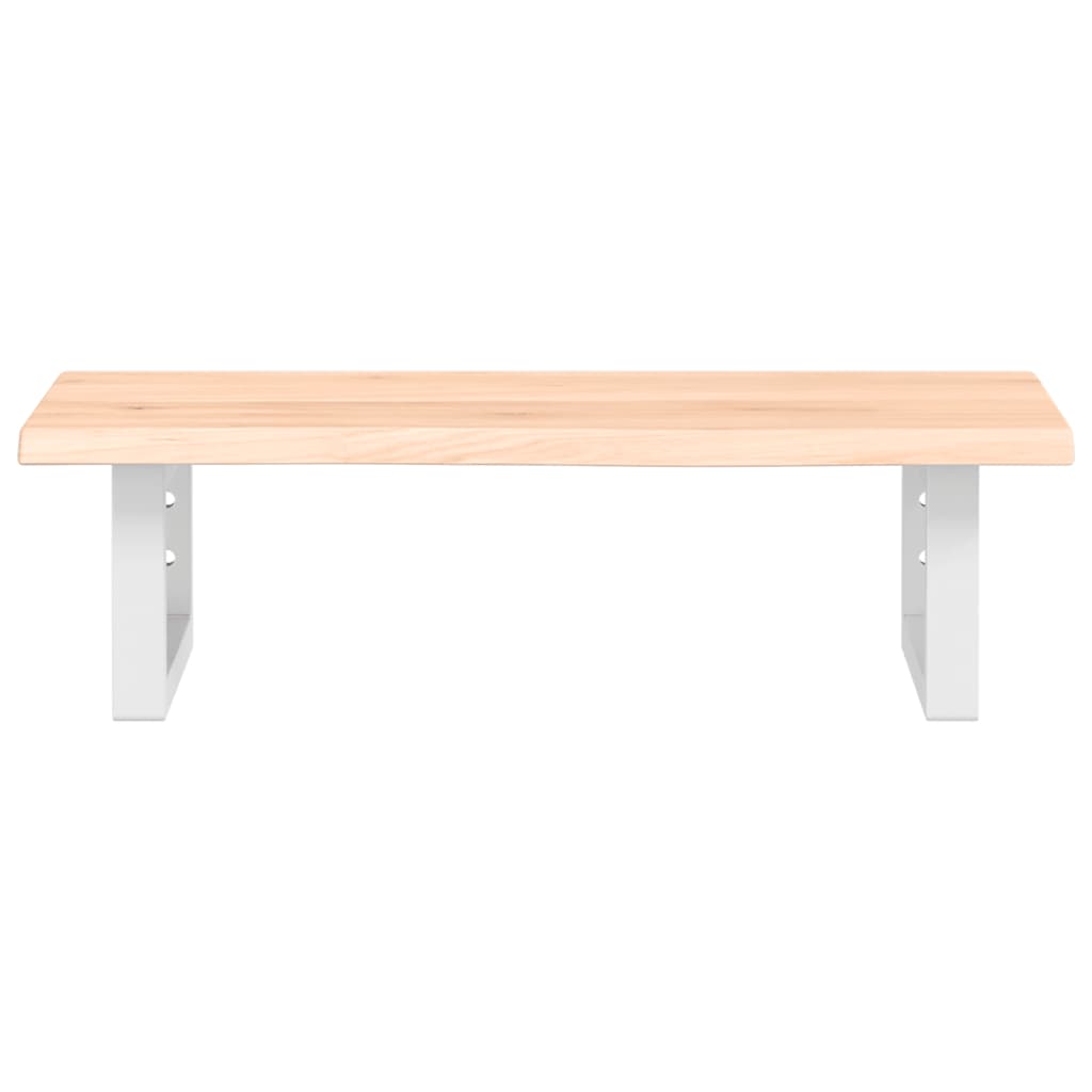 Vanity top with bracket steel and solid oak