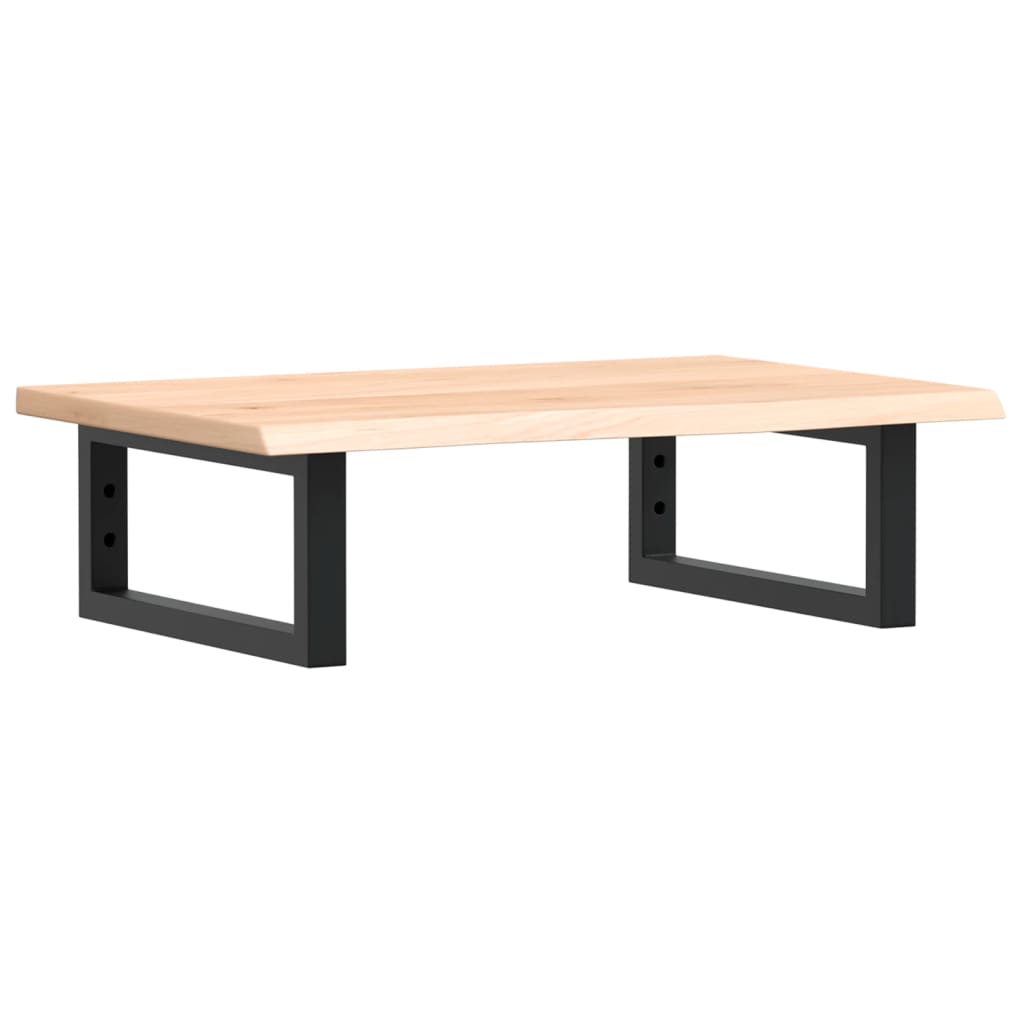 Vanity top with bracket steel and solid oak