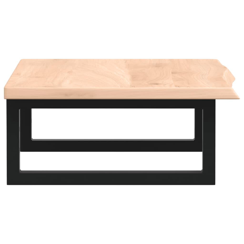 Vanity top with bracket steel and solid oak