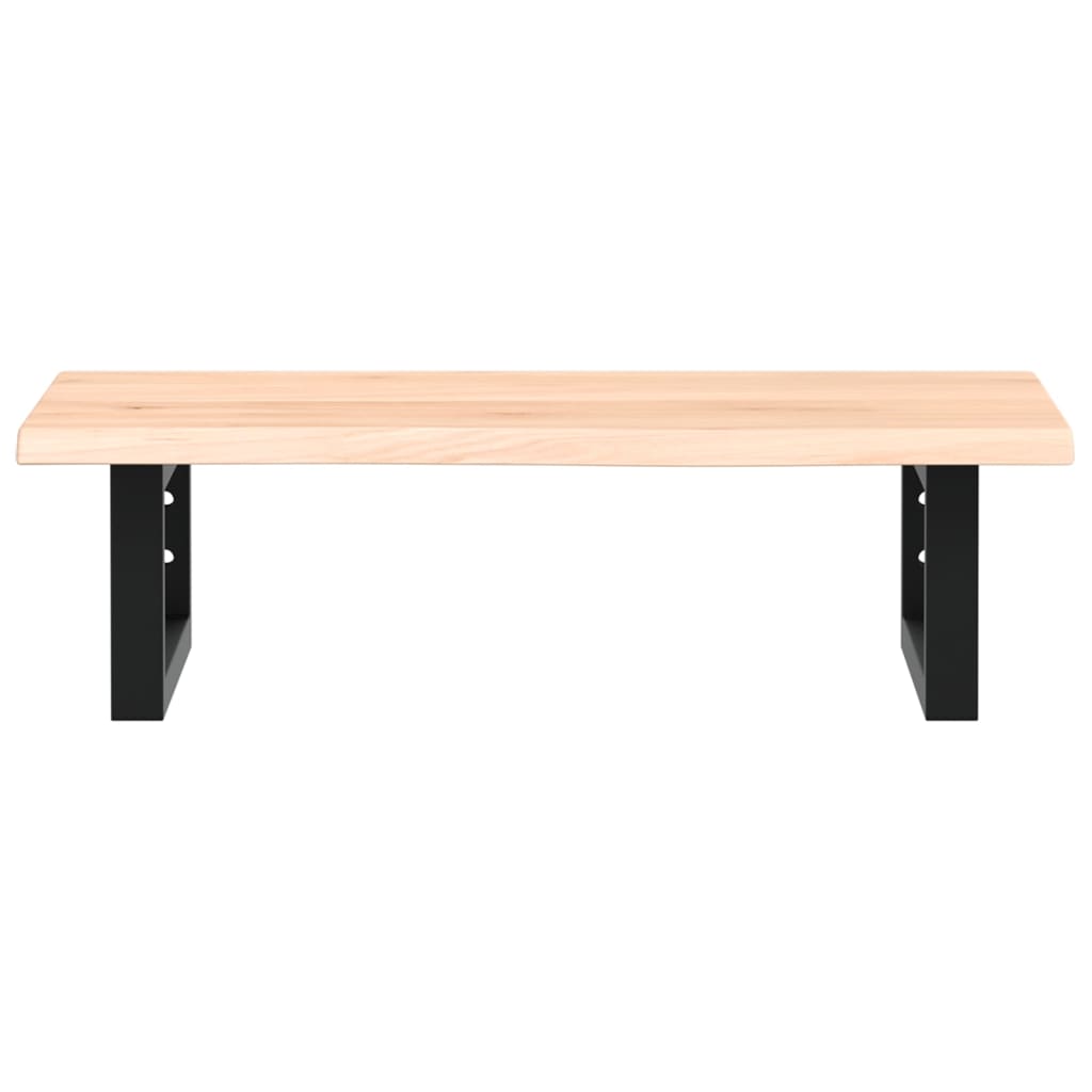 Vanity top with bracket steel and solid oak