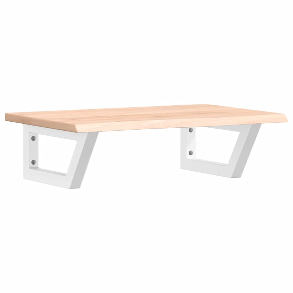 Vanity top with bracket steel and solid oak