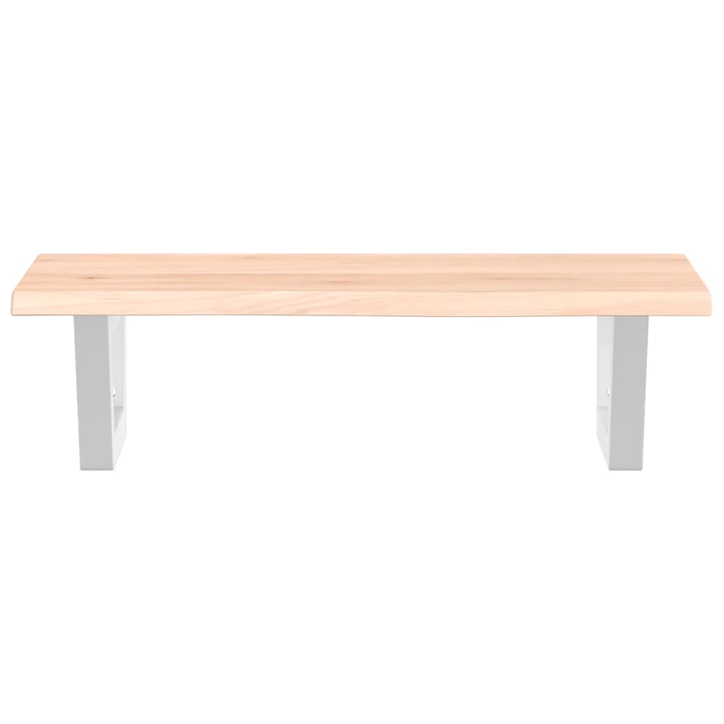 Vanity top with bracket steel and solid oak