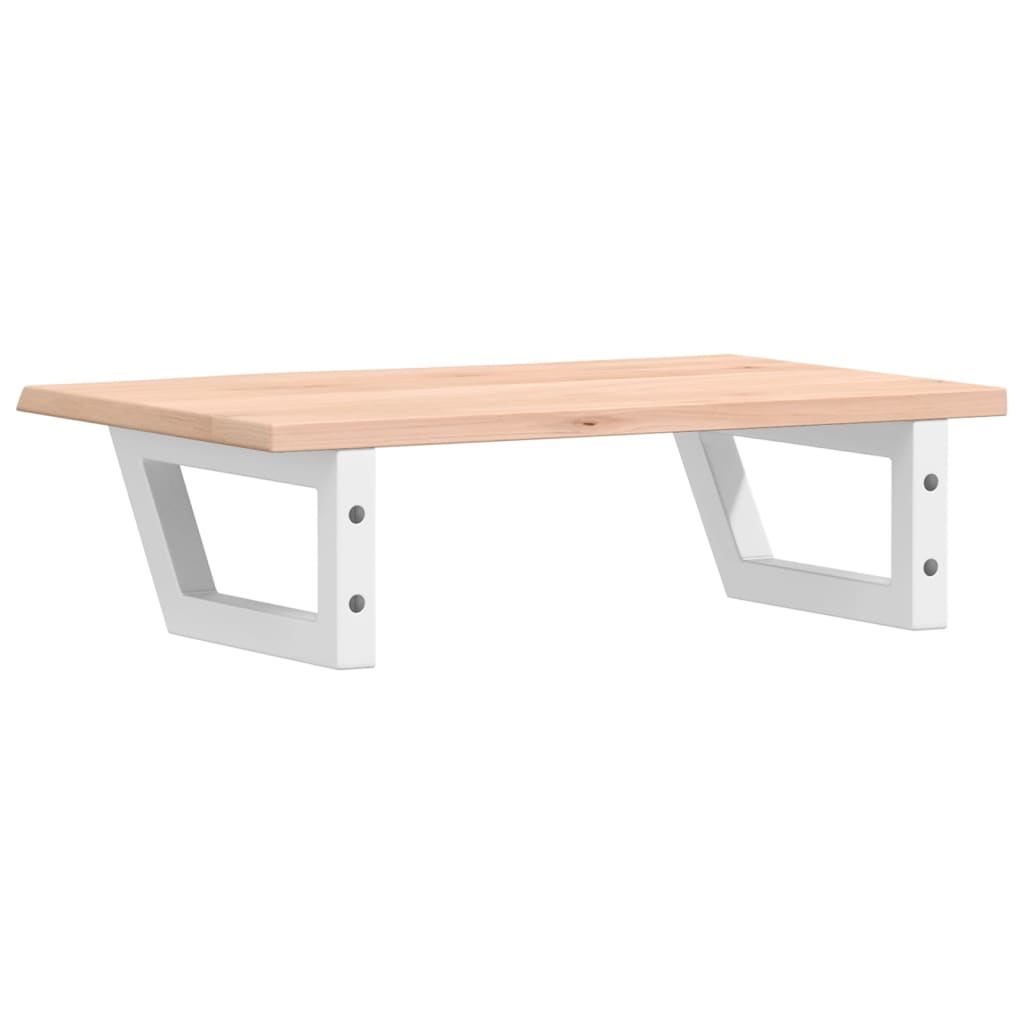 Vanity top with bracket steel and solid oak
