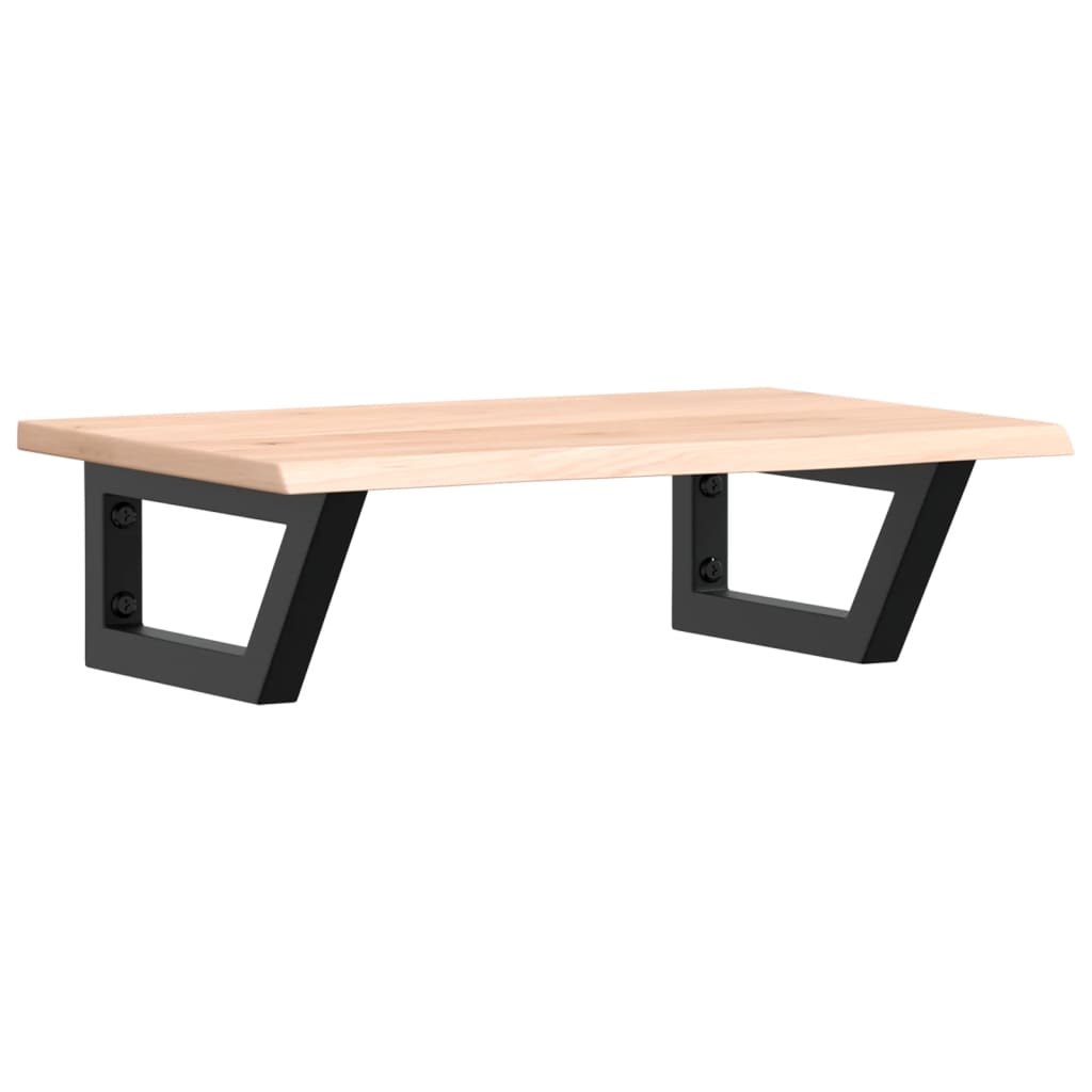Vanity top with bracket steel and solid oak