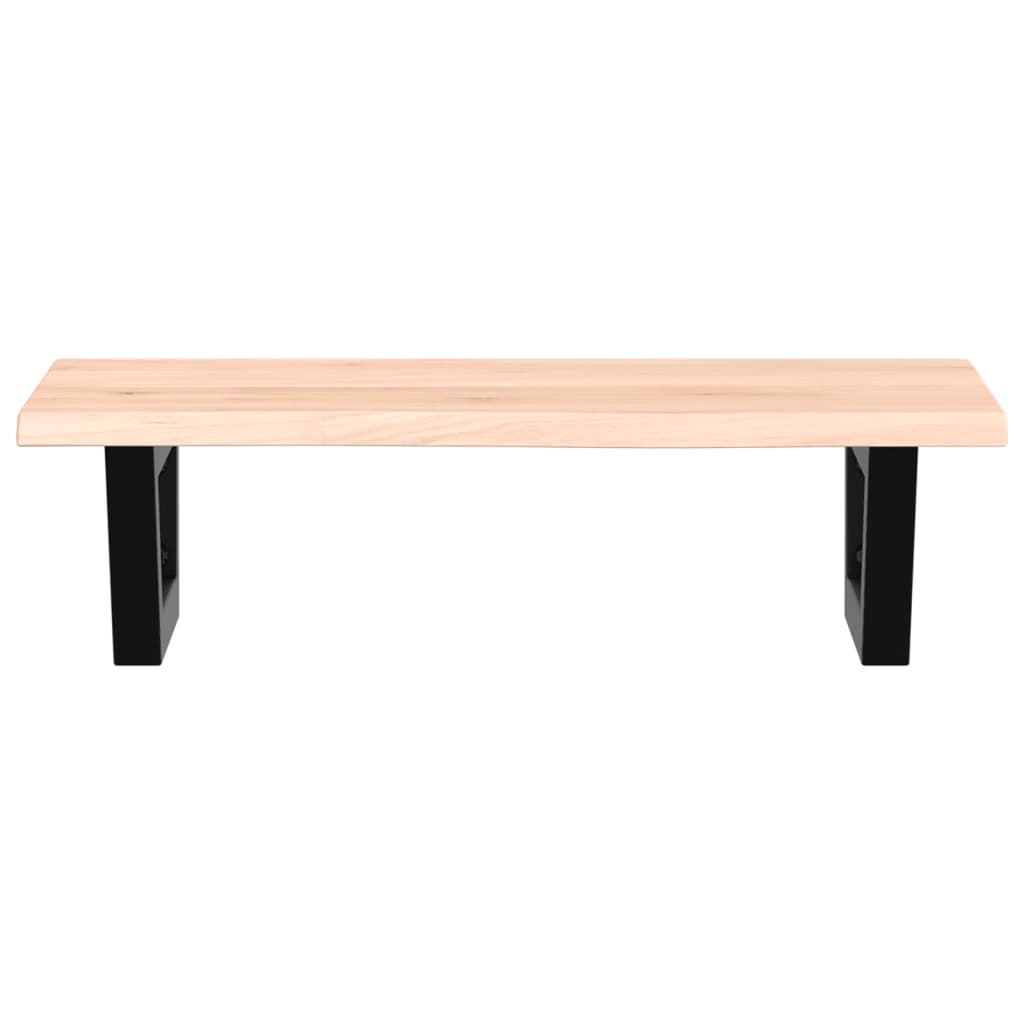 Vanity top with bracket steel and solid oak