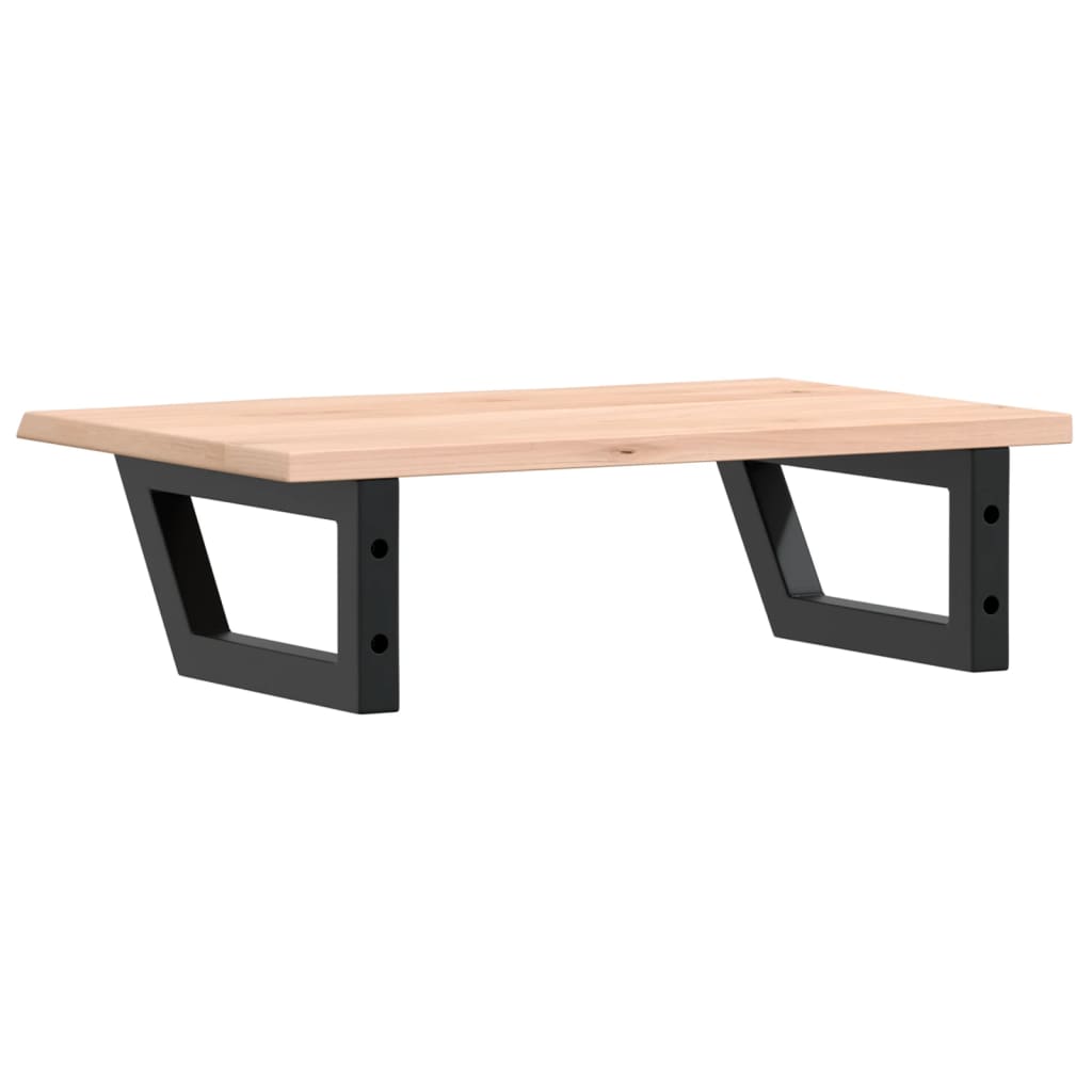 Vanity top with bracket steel and solid oak