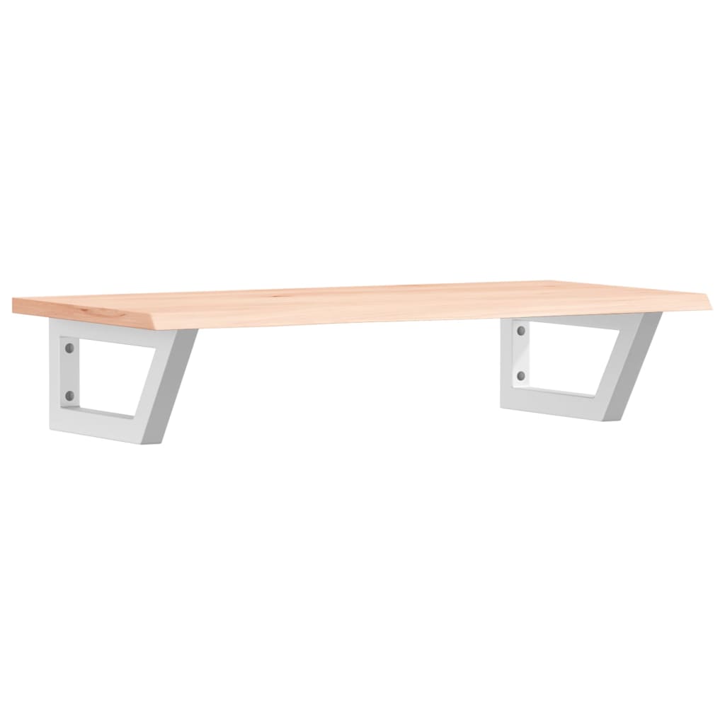 Vanity top with bracket steel and solid oak