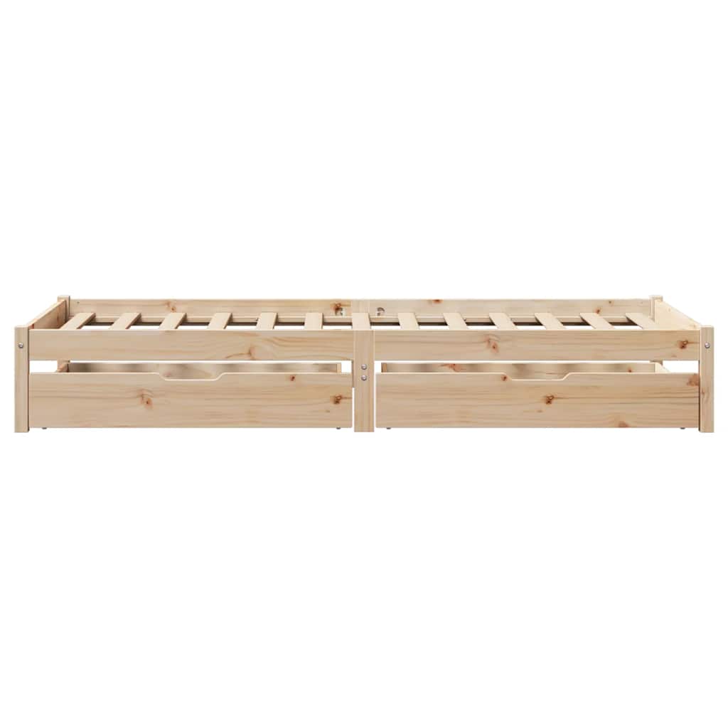 Solid wood bed without mattress 100x200 cm pinewood