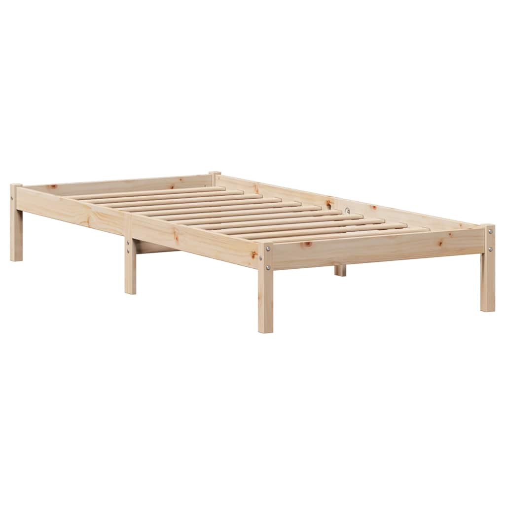 Solid wood bed without mattress 100x200 cm pinewood