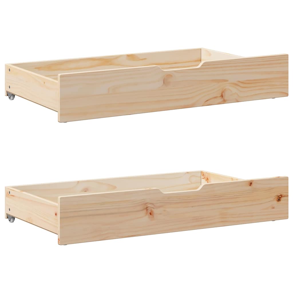 Solid wood bed without mattress 100x200 cm pinewood