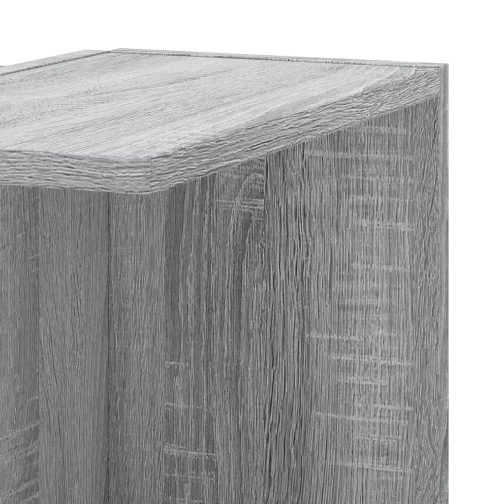Wall Corner Shelf Gray Sonoma 36.5x36.5x140 cm Wood Material