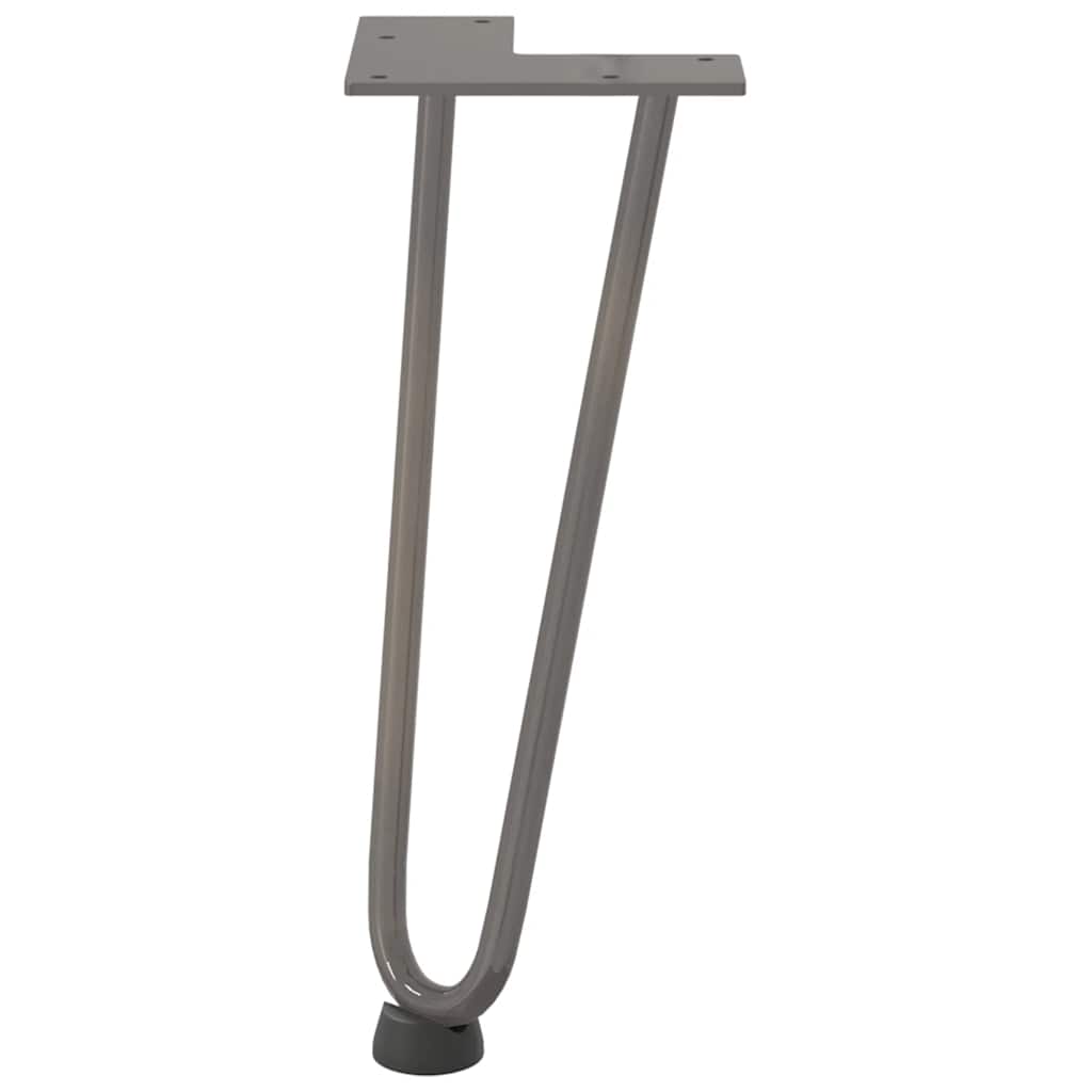 Hairpin legs for coffee table 4 pcs. Natural steel 30 cm solid steel