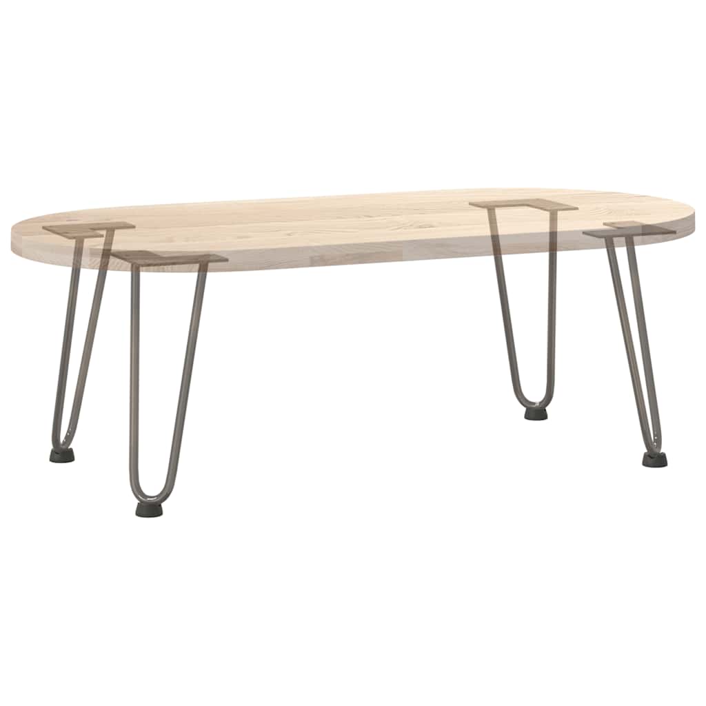Hairpin legs for coffee table 4 pcs. Natural steel 30 cm solid steel