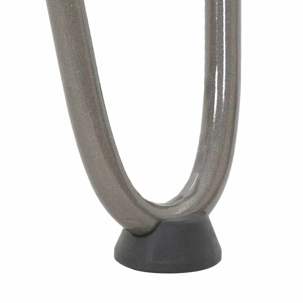 Hairpin legs for coffee table 4 pcs. Natural steel 30 cm solid steel