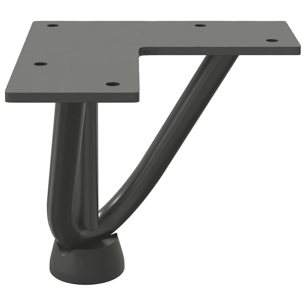 Hairpin legs for coffee table 4 pcs. Anthracite 10 cm solid steel