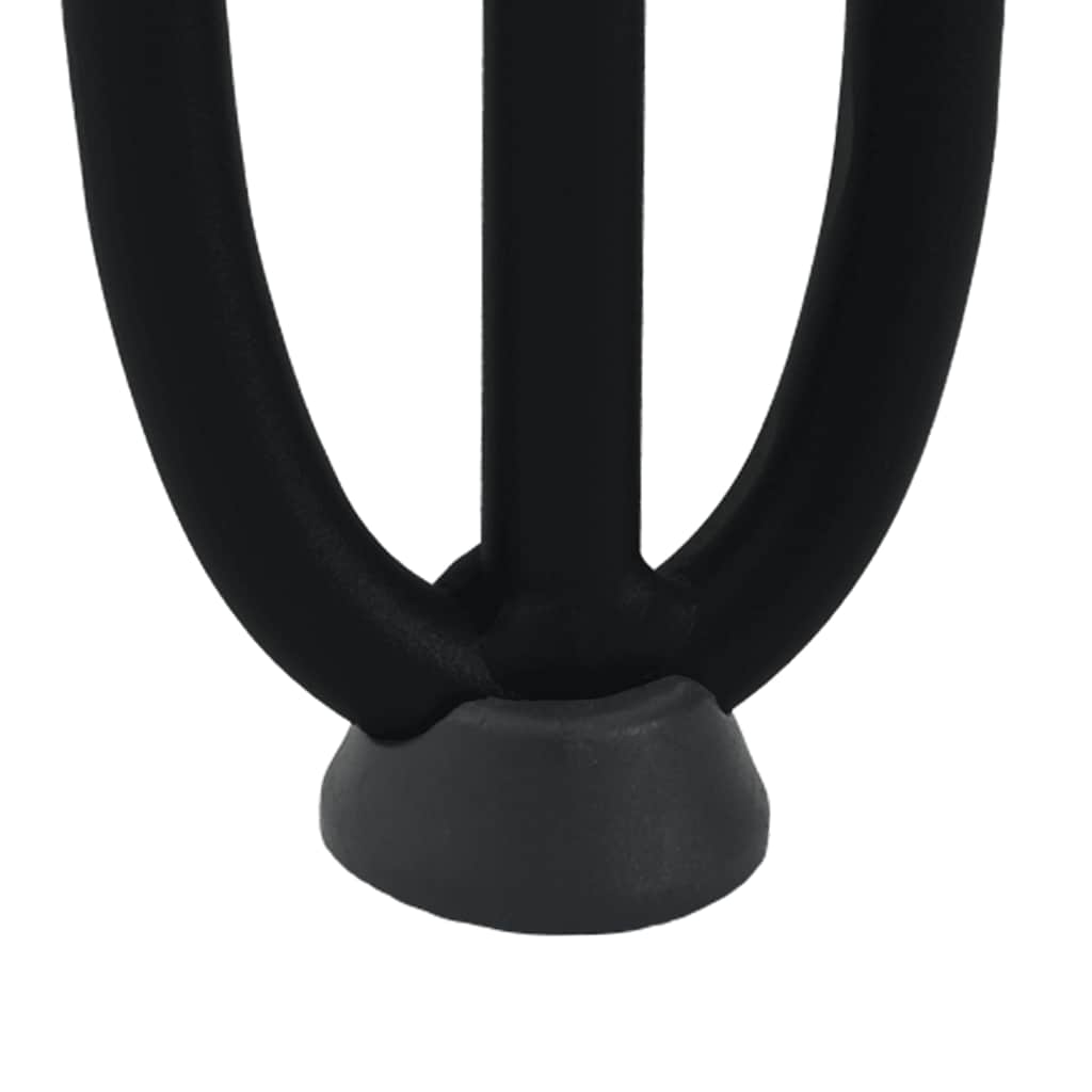 Haarnadelbeine für Couchtisch 4 Stk. Schwarz 20 cm Massivstahl