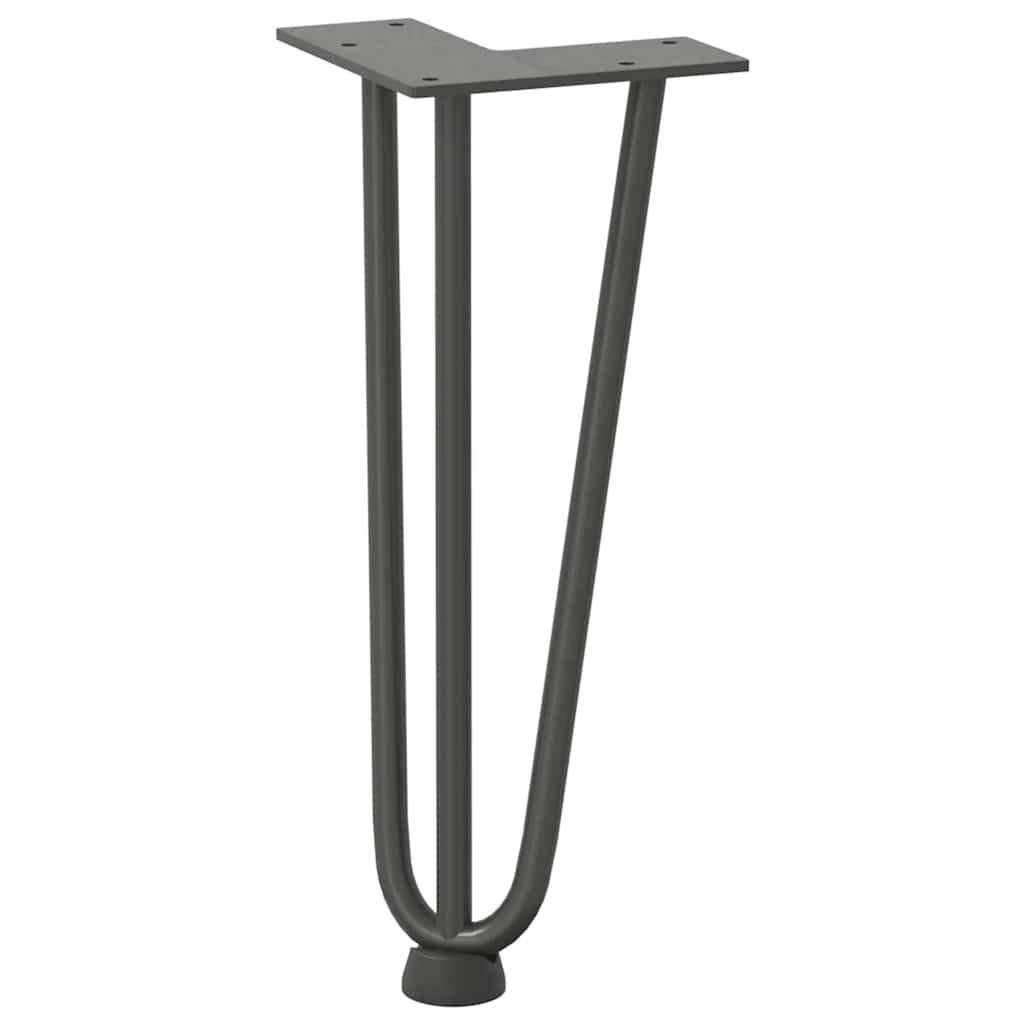 Hairpin legs for coffee table 4 pcs. Anthracite 30 cm solid steel