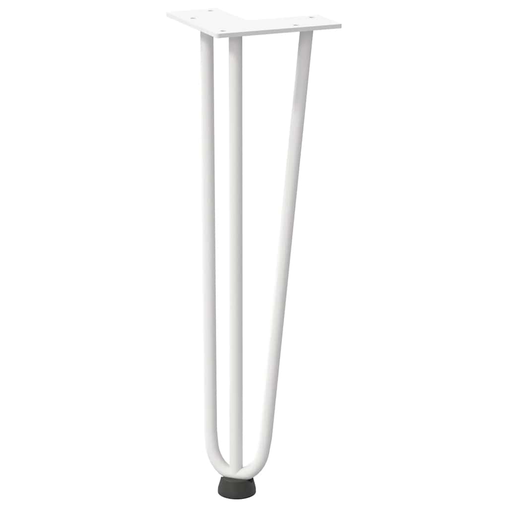Hairpin legs for coffee table 4 pcs. White 42 cm solid steel