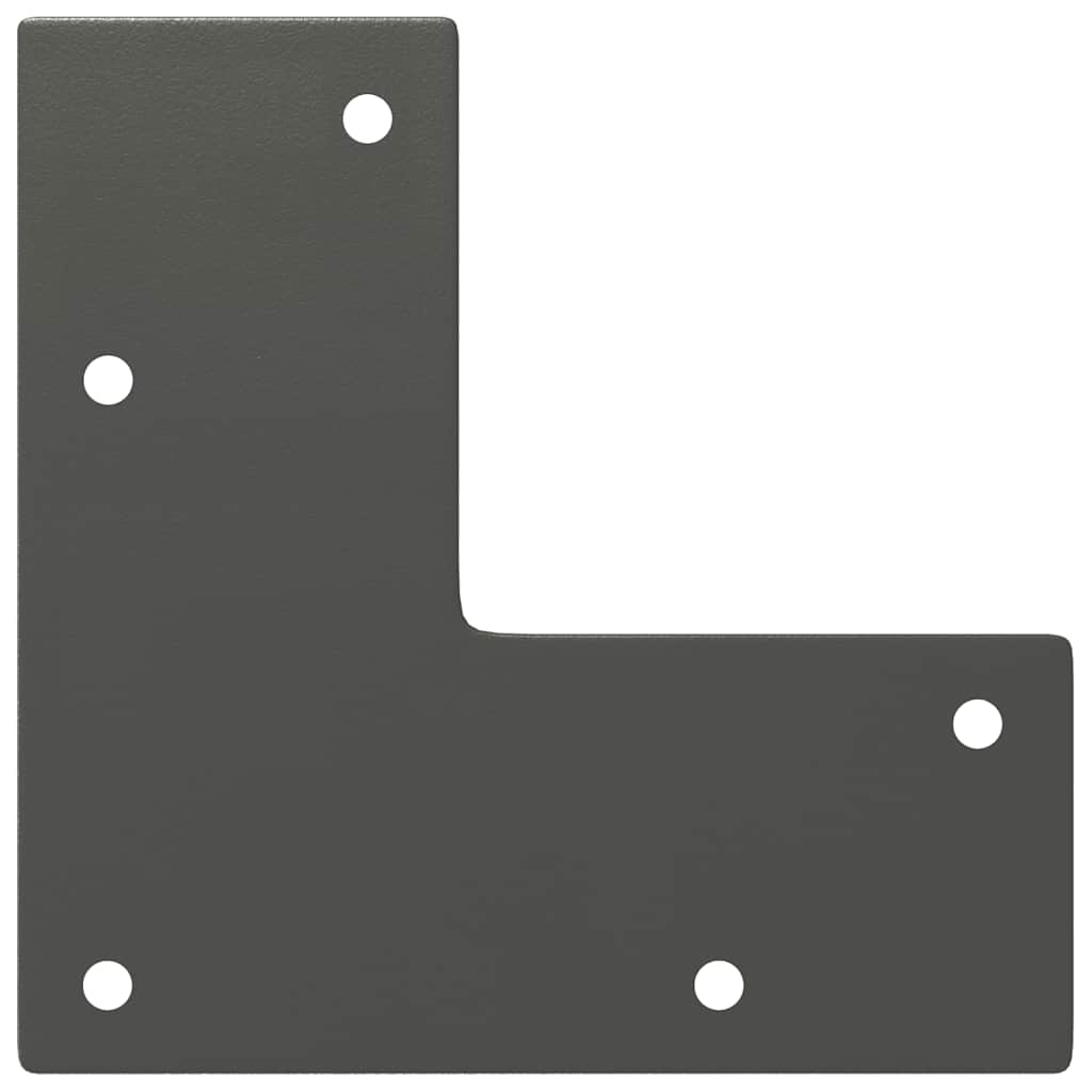 Hairpin legs for console tables, 4 pieces, anthracite, 72 cm, solid steel