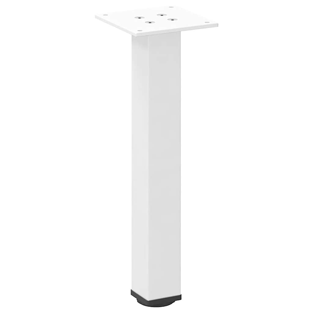 Coffee table legs 4 pcs. White 42-44 cm steel