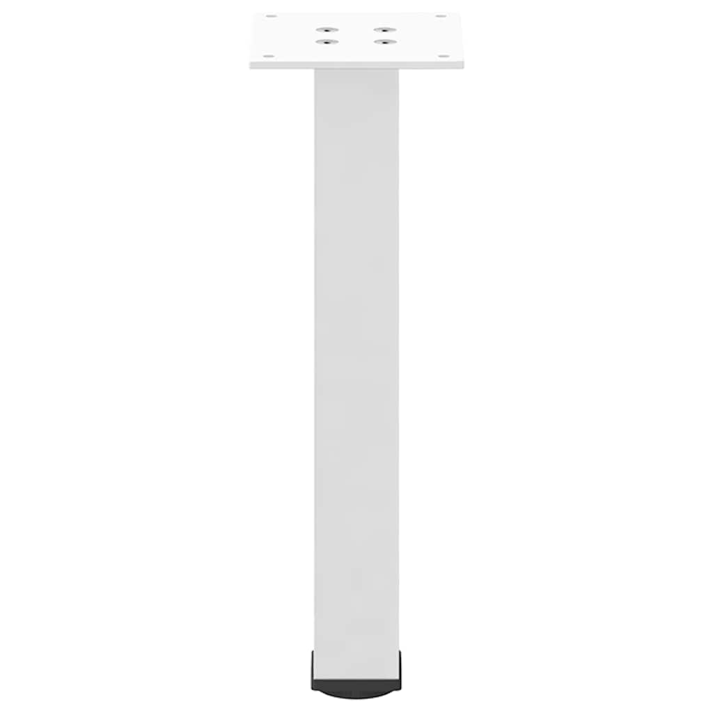 Coffee table legs 4 pcs. White 42-44 cm steel