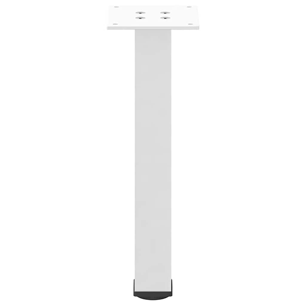 Coffee table legs 4 pcs. White 42-44 cm steel