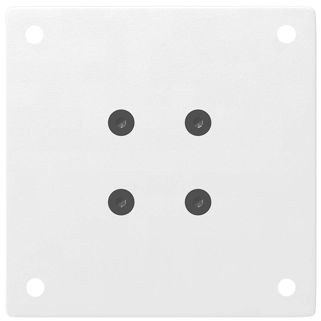 Coffee table legs 4 pcs. White 42-44 cm steel