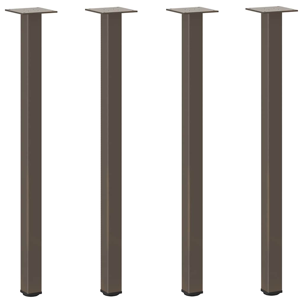 Konsolentischbeine 4 Stk. Naturstahl 72-74 cm Stahl