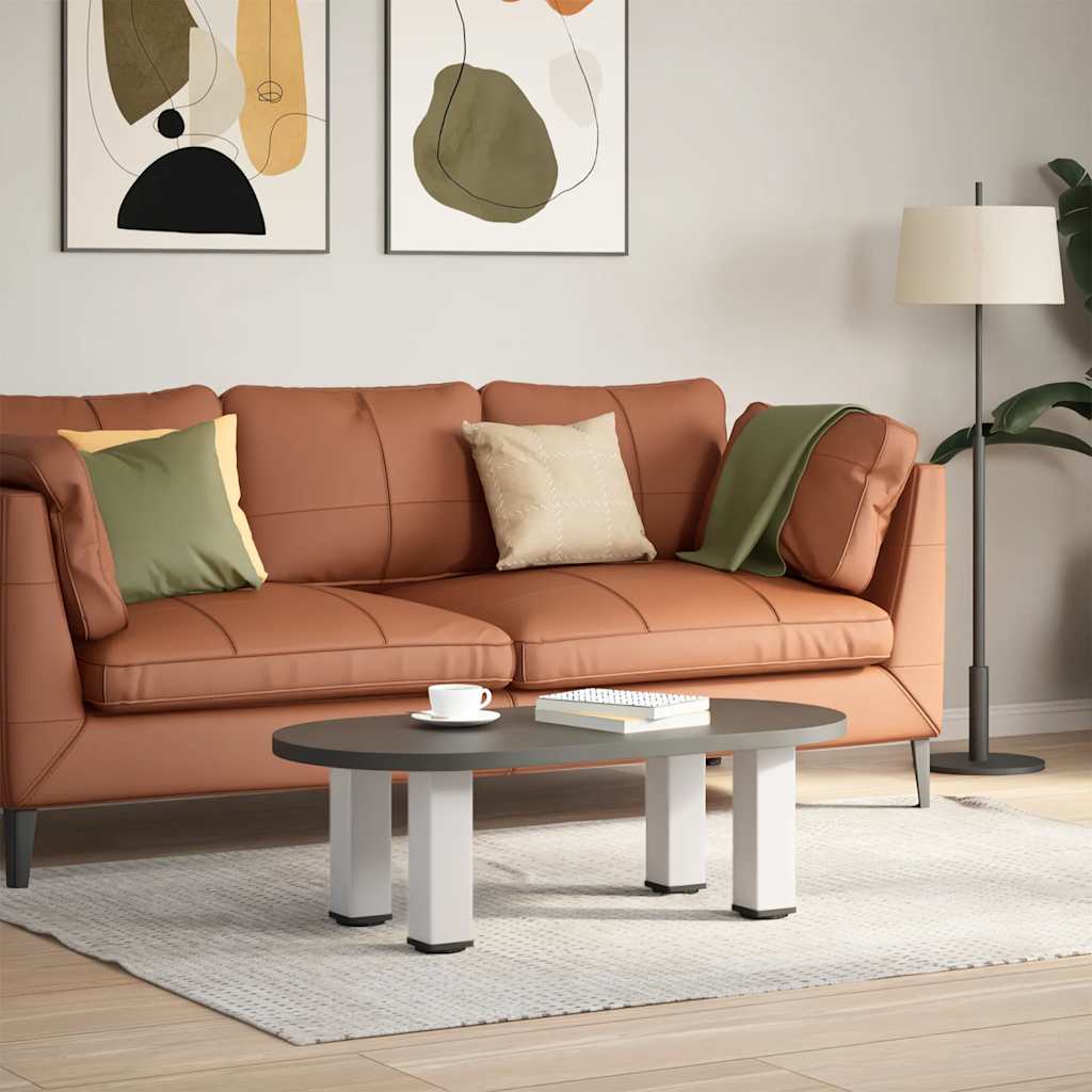 Coffee table legs 4 pcs. White 30-32 cm steel