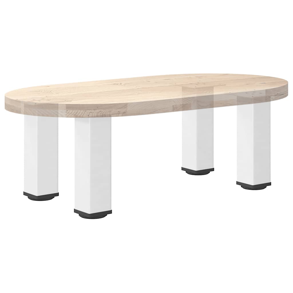 Coffee table legs 4 pcs. White 30-32 cm steel