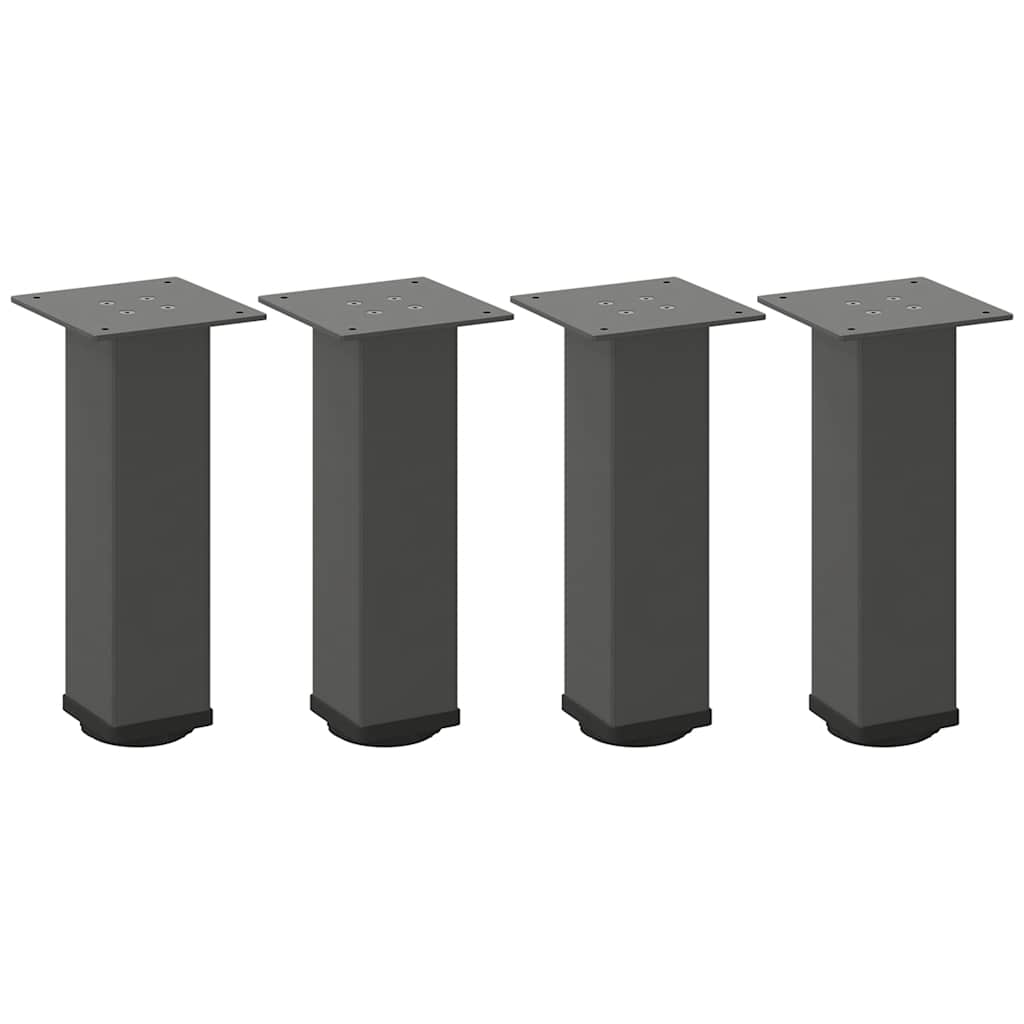 Coffee table legs 4 pcs. Anthracite 42-44 cm steel