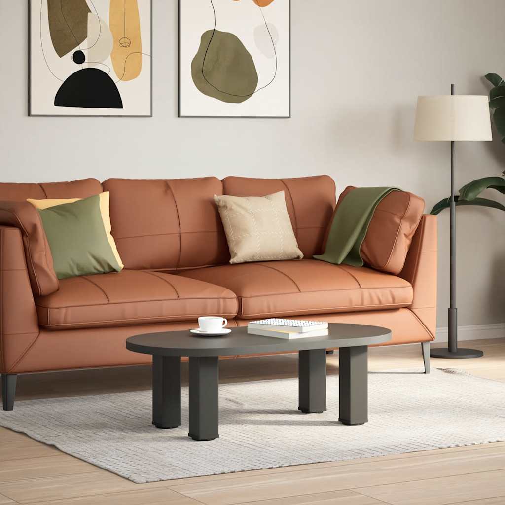 Coffee table legs 4 pcs. Anthracite 42-44 cm steel