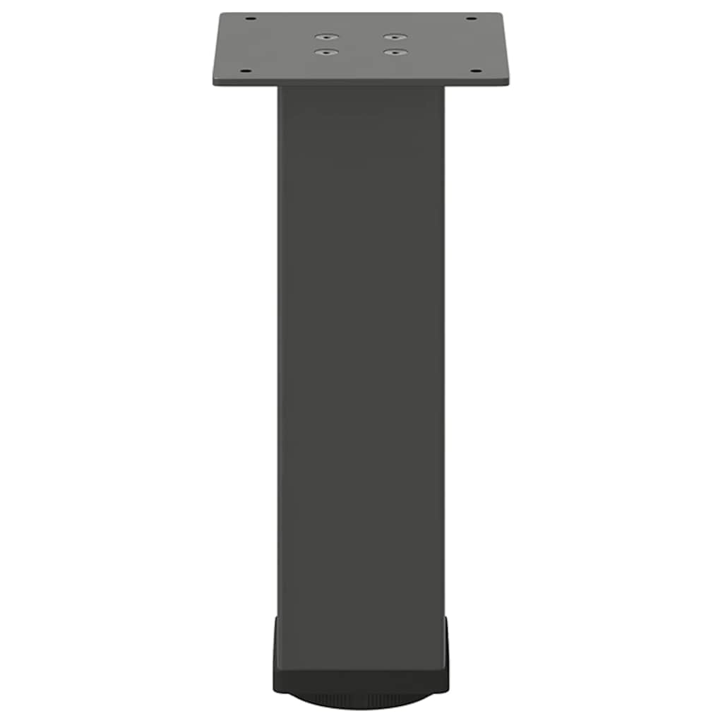 Coffee table legs 4 pcs. Anthracite 42-44 cm steel