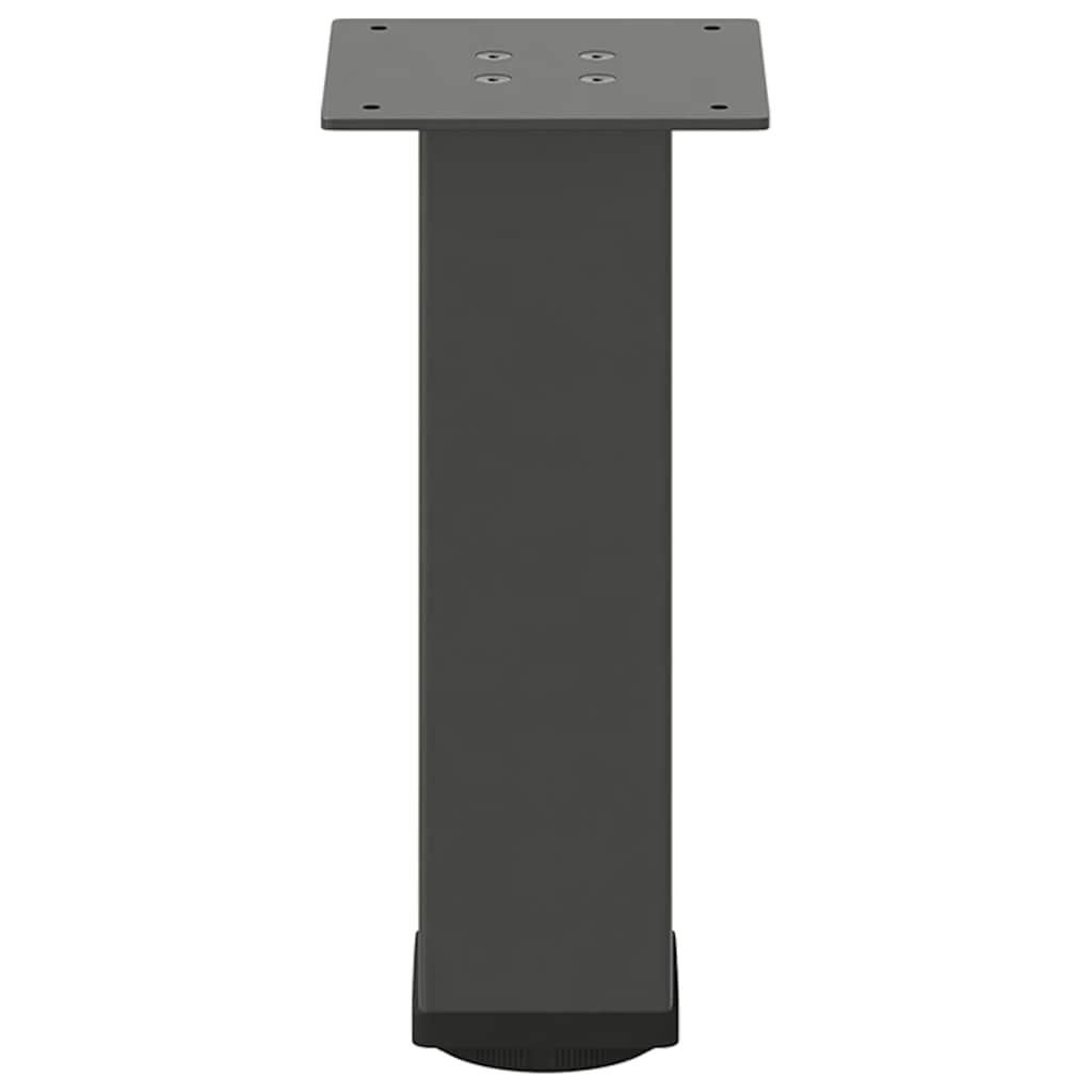 Coffee table legs 4 pcs. Anthracite 42-44 cm steel